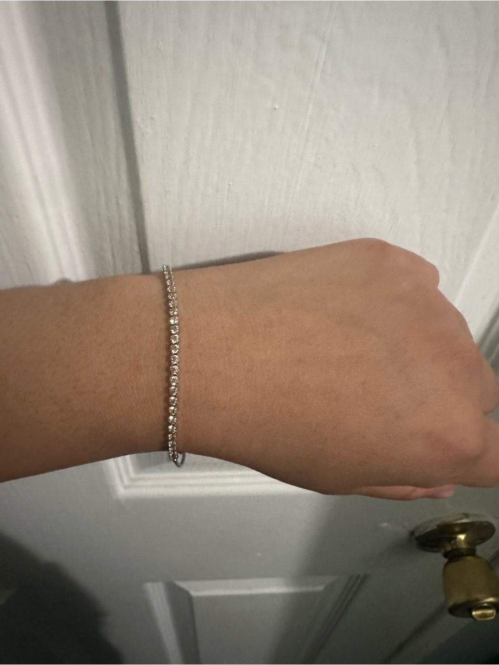 Pandora Silver Clear Crystal Tennis Bracelet